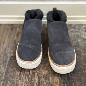 Toms Gray Suede Slip-On Shoes
